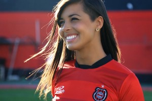 Jéssica Soares foi a Musa do Gauchão em 2014. Foto: TV Xavante