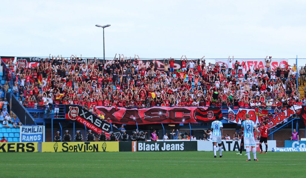 Na última rodada, os Xavantes invadiram Florianópolis, e festejaram a campanha na Série B. Foto: Jonathan Silva