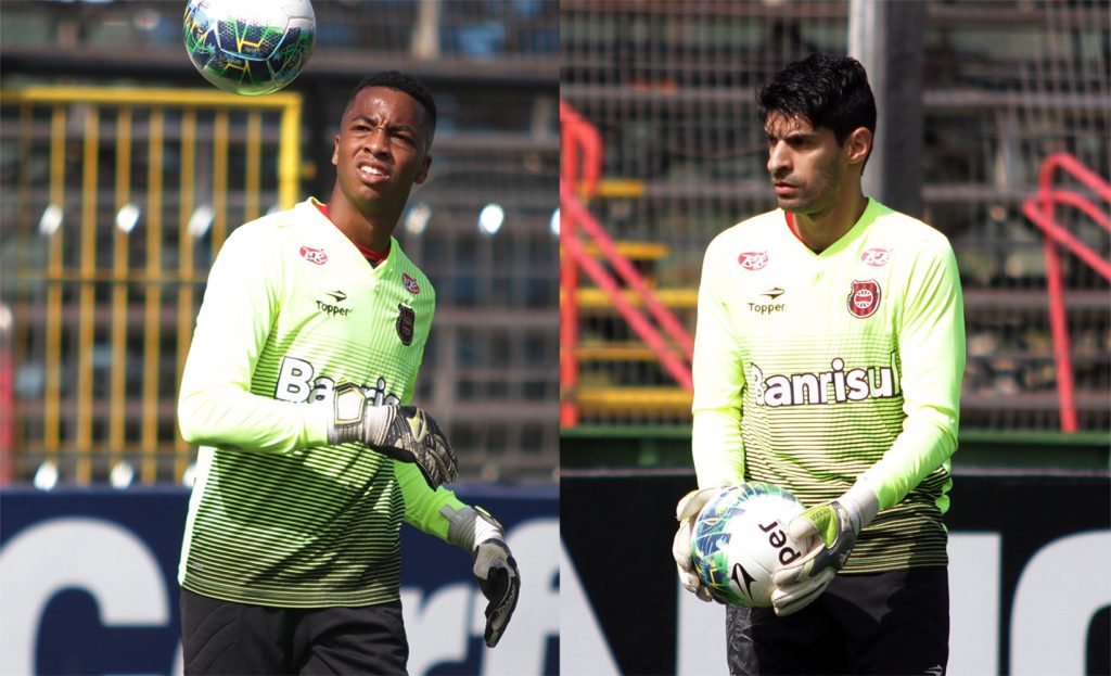 Goleiros Carlos Eduardo e Anderson também estenderam seus vínculos com o Brasil para 2017. Fotos: Carlos Insaurriaga