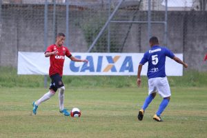 Artilheiro da Copa FGF Sub-19, Luiz Henrique fez mais dois gols nesta tarde. Foto: Gustavo Pereira